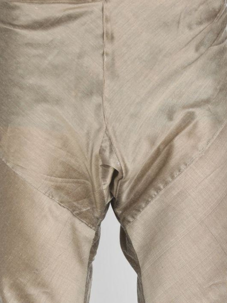 Vastramay Men's Beige Cotton Blend Pyjama - PUSHMYCART
