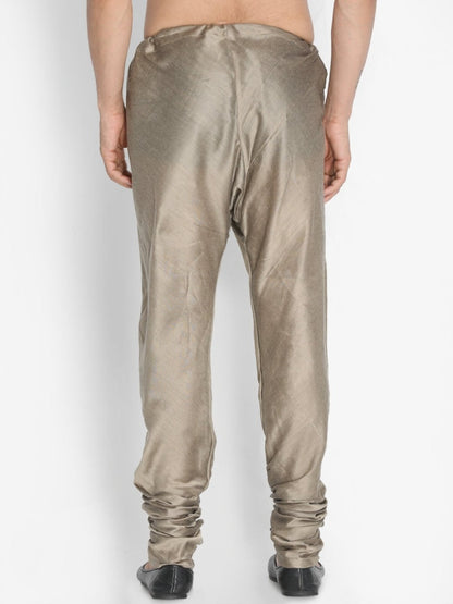 Vastramay Men's Beige Cotton Blend Pyjama - PUSHMYCART