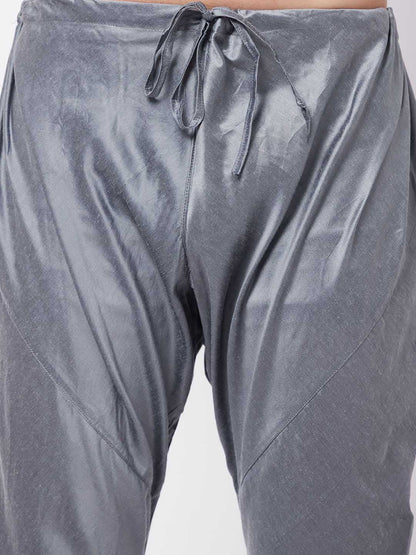 Vastramay Men's Grey Viscose Pyjama - PUSHMYCART
