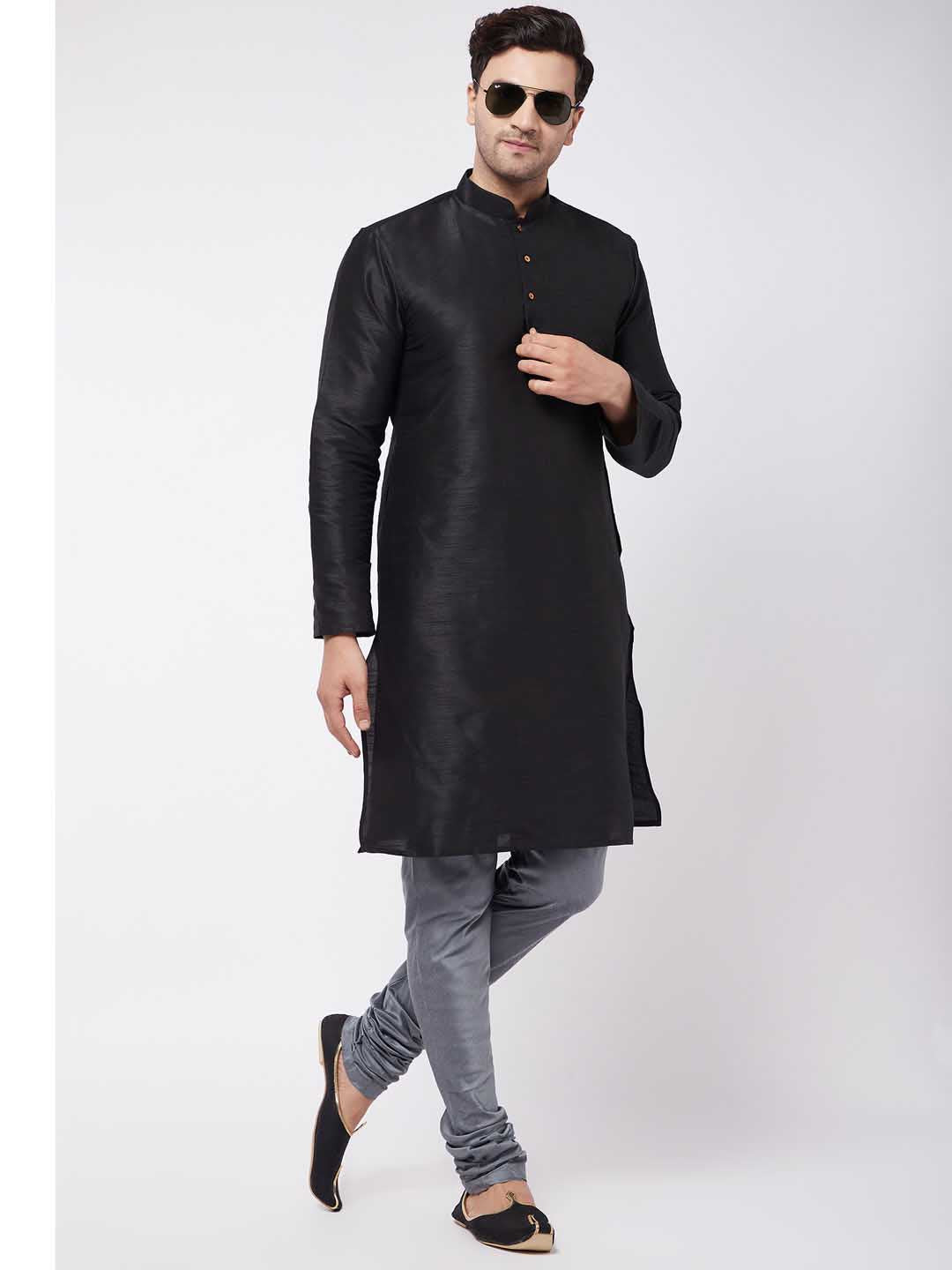 Vastramay Men's Grey Viscose Pyjama - PUSHMYCART