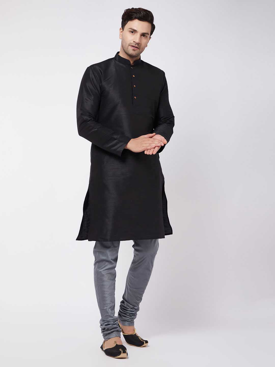Vastramay Men's Grey Viscose Pyjama - PUSHMYCART