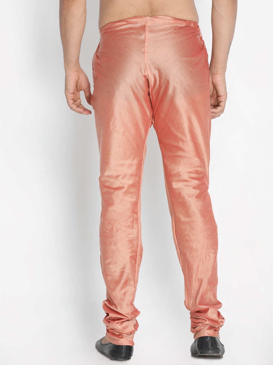 Vastramay Men's Pink Cotton Blend Pyjama - PUSHMYCART