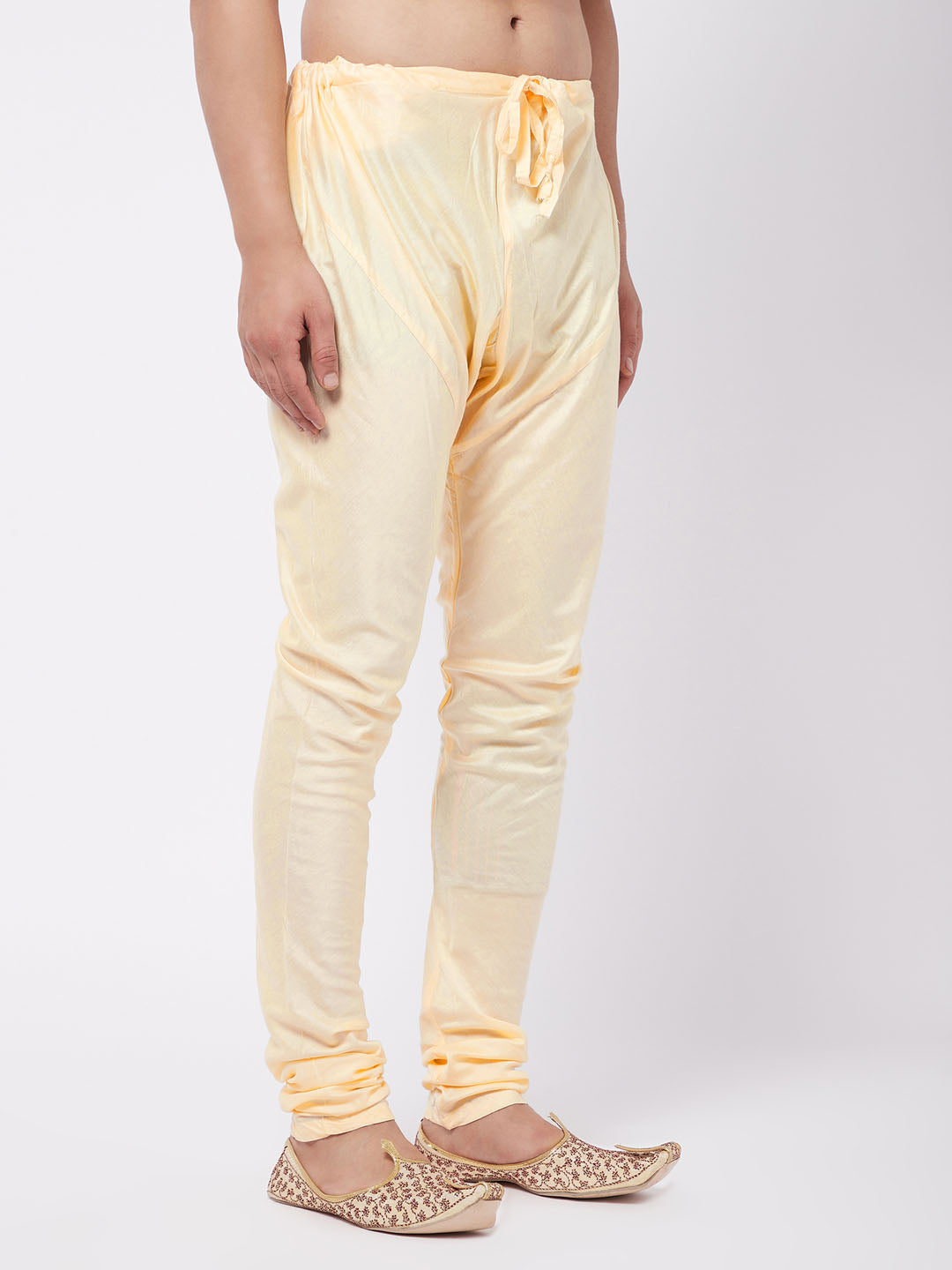 Vastramay Men's Gold Viscose Pyjama - PUSHMYCART