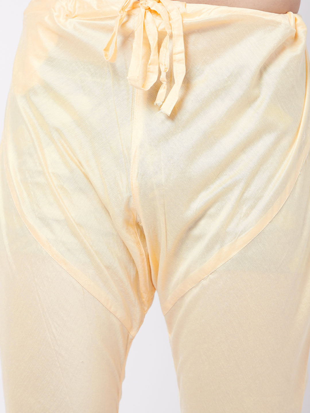 Vastramay Men's Gold Viscose Pyjama - PUSHMYCART
