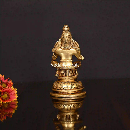 Vedansh Craft Brass Lord Ayyappa Idol 5.2 Inch
