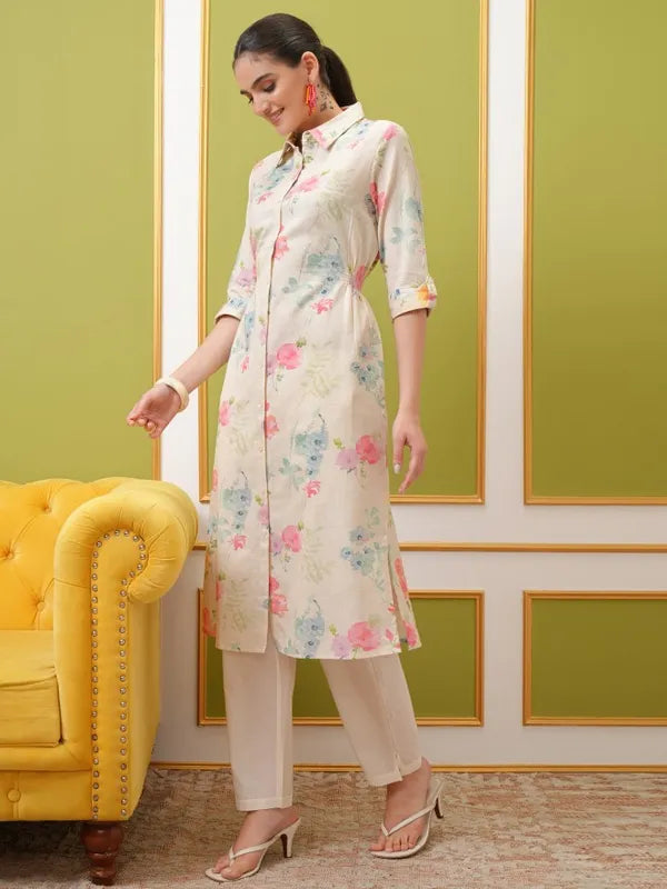 Vasthrlay Women Multi Printed Straight Kurtas