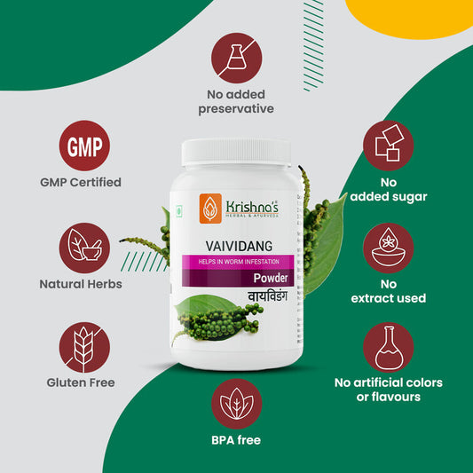Krishna'S Herbal & Ayurveda Vaividang Powder 