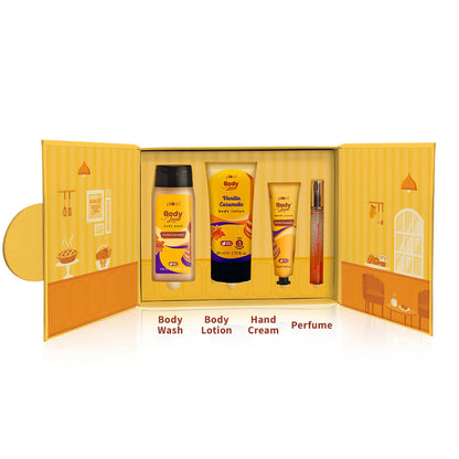 Plum Vanilla Caramello Bath Set