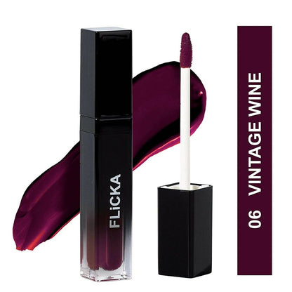 FLiCKA Set and Attack Liquid Matte Lipstick 06 Vintage Wine | Maroon