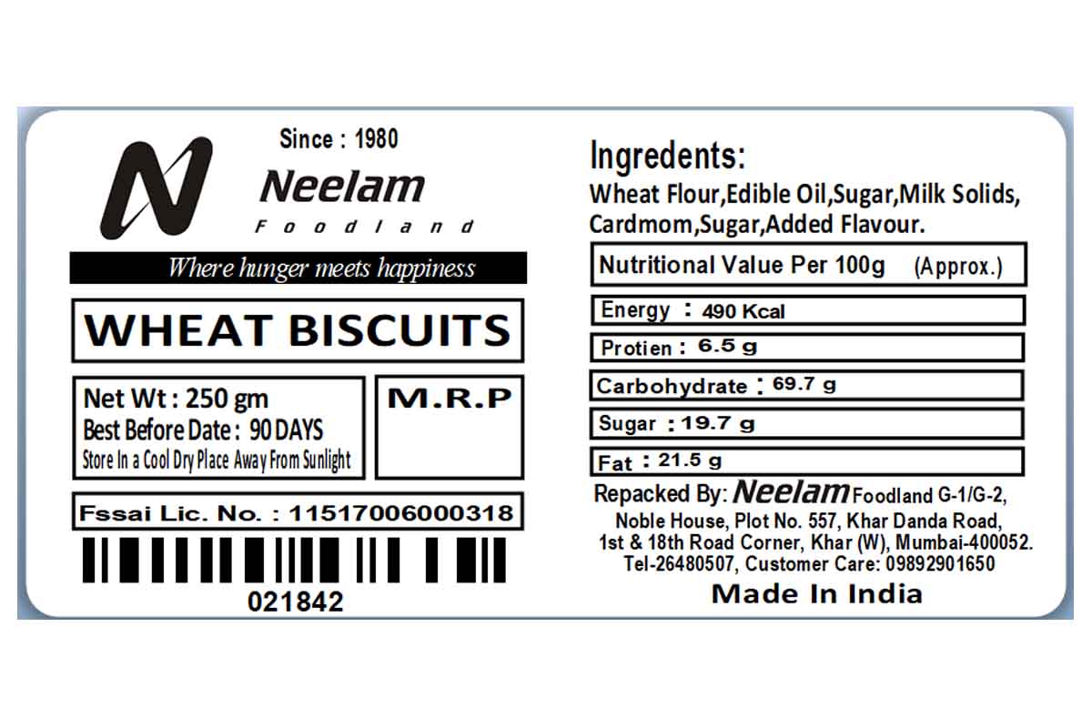 Neelam Foodland Wheat Biscuit 