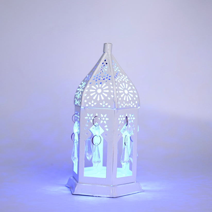White LED Decorative Lantern Flameless Diwali