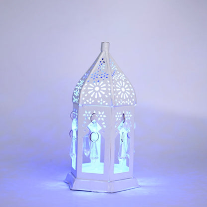 White LED Decorative Lantern Flameless Diwali