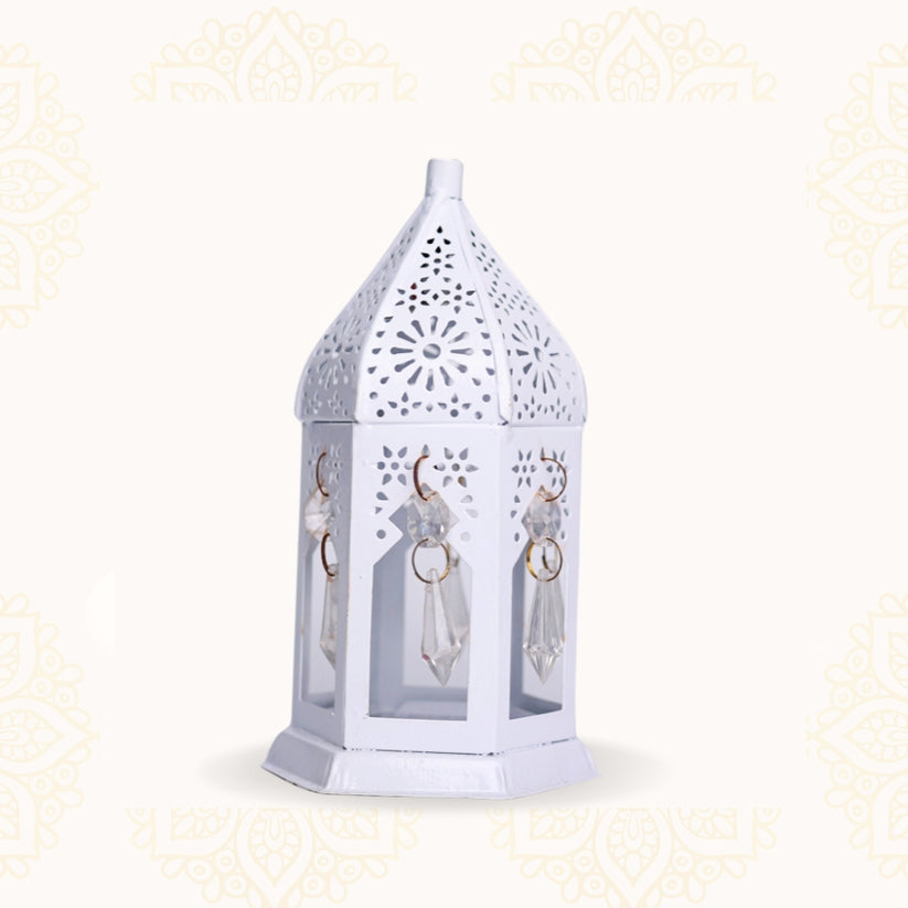 White LED Decorative Lantern Flameless Diwali