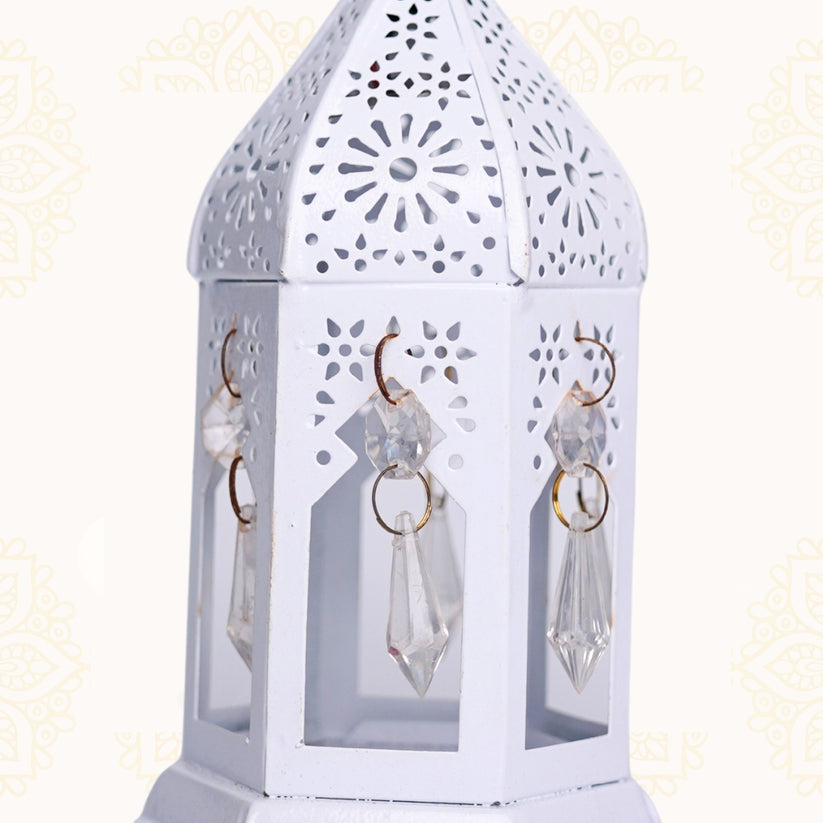White LED Decorative Lantern Flameless Diwali