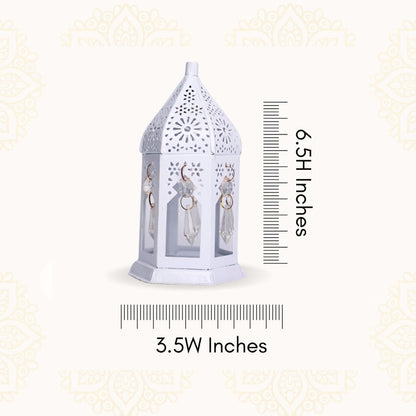 White LED Decorative Lantern Flameless Diwali