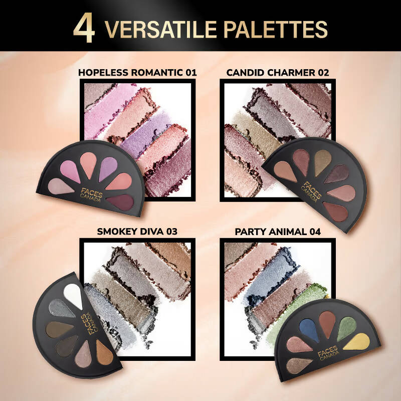 Faces Canada 6 In 1 Eyeshadow Palette - Hopeless Romantic - PUSHMYCART