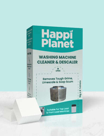 Happi Planet Washing Machine Cleaner & Descaler 8 Tablets