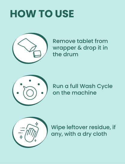 Happi Planet Washing Machine Cleaner & Descaler 8 Tablets