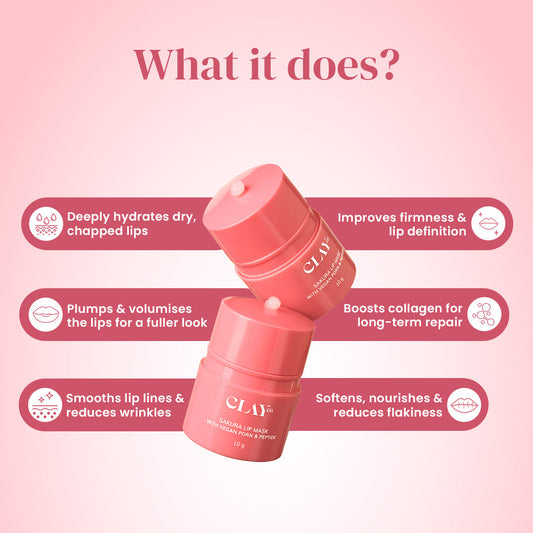 ClayCo Sakura Lip Mask with PDRN & Peptide 