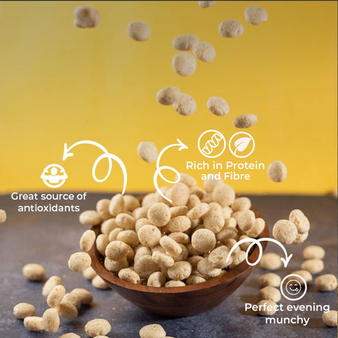 Snackible Cream And Onion Jowar Puffs