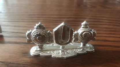 Pure Silver Shanka Chakra Namalu 10g - PUSHMYCART