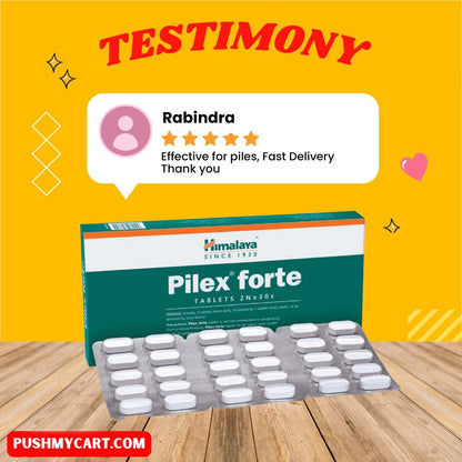 Himalaya Pilex Forte Tablets - PUSHMYCART