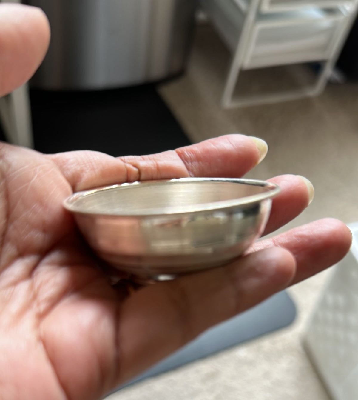 Pure Silver Bowl plain 9 grams - PUSHMYCART