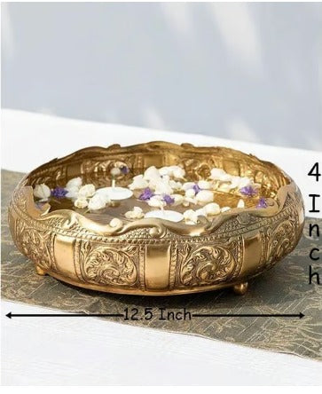 Brass Flower Urli Diwali Gifting Item - PUSHMYCART