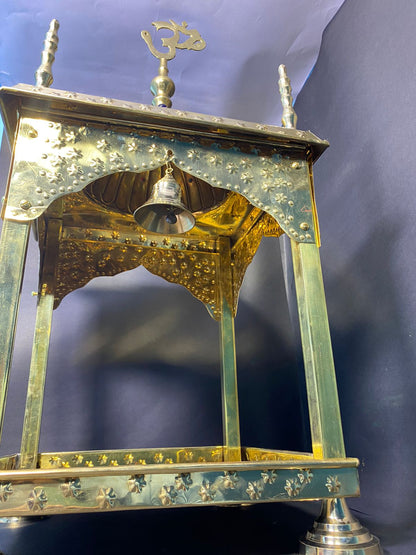 Brass Temple Round Dom 2.88Kg - PUSHMYCART