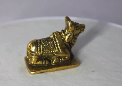Brass Showpiece Nandi Statue 104gm - PUSHMYCART