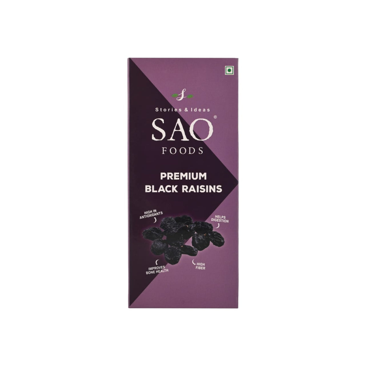 SAO Foods Premium Black Raisins 250gm