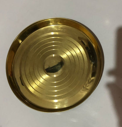 Brass Thali 0.46Kg - PUSHMYCART