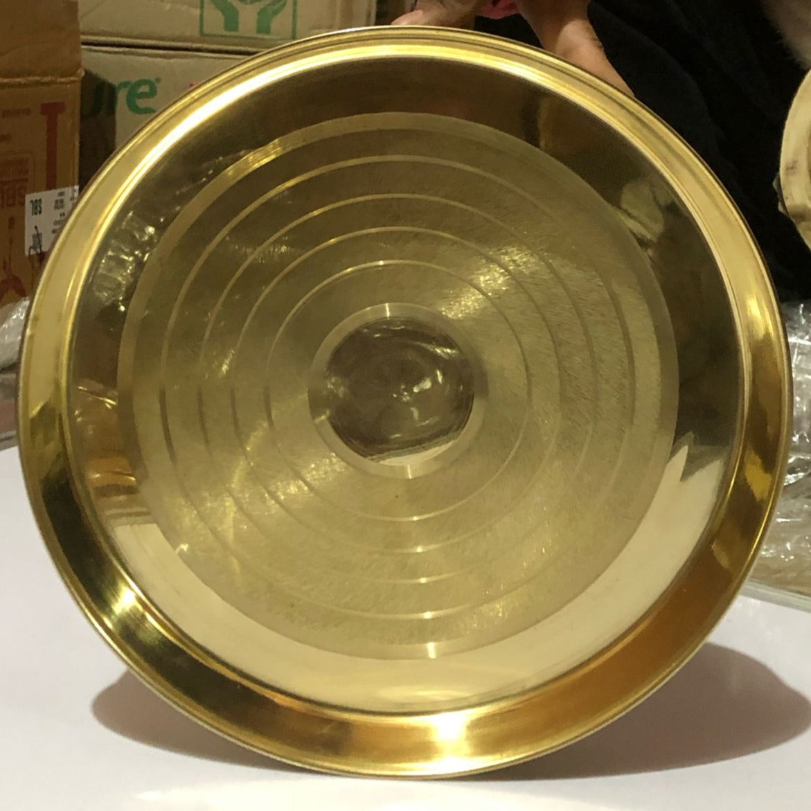 Brass Thali 0.46Kg - PUSHMYCART