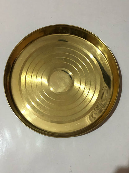Brass Thali 0.46Kg - PUSHMYCART
