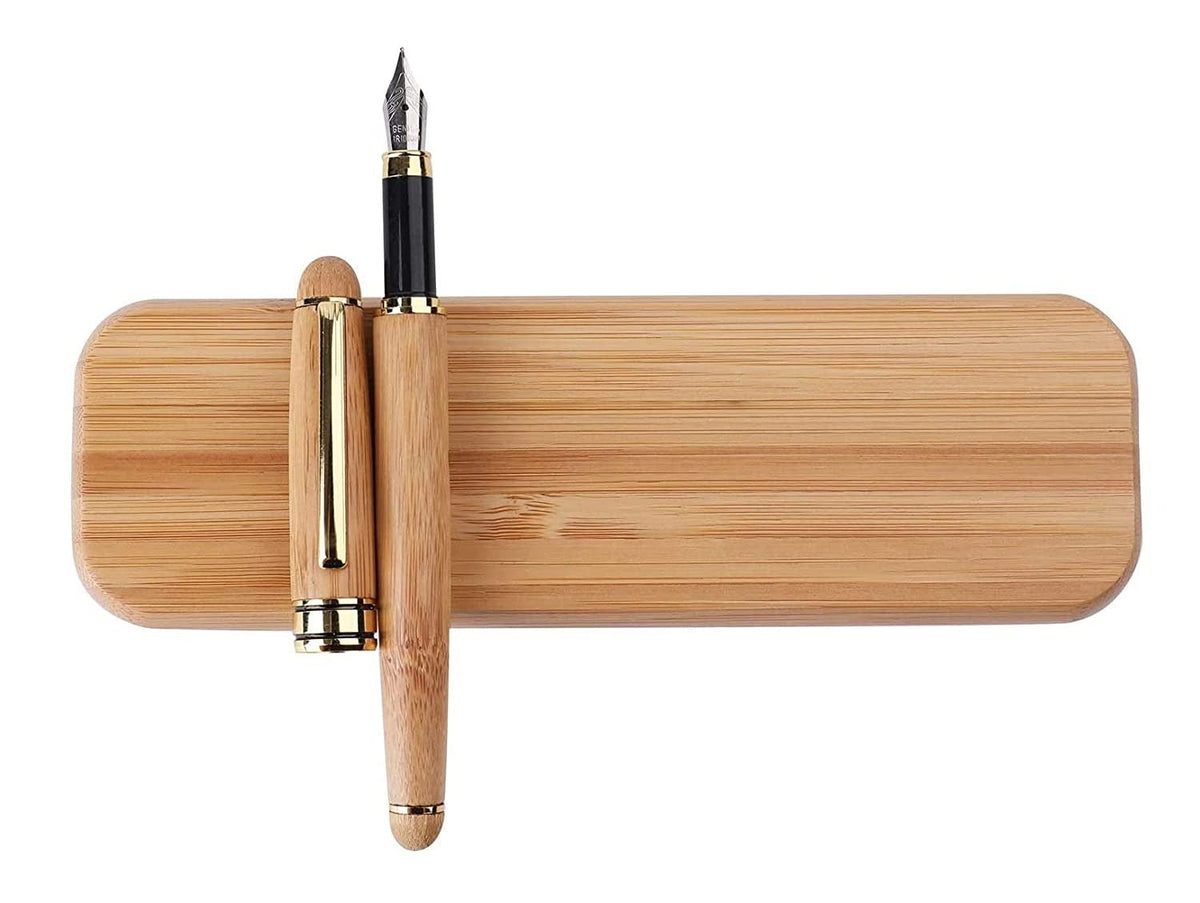 Bamboo India Bamboo Fountain Pen with case - Executive