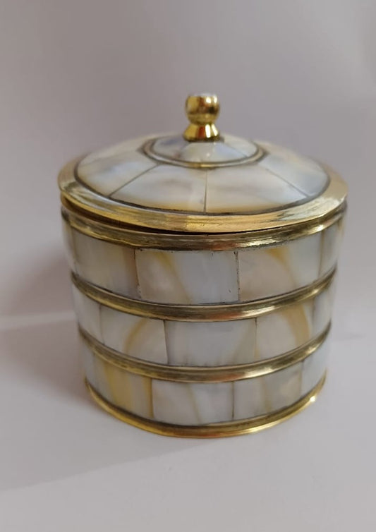 Brass Jwellery Box With Seep Work Miniature 0.1Kg - PUSHMYCART