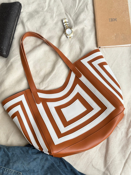 Juttix Urban Maze Mini Tote Bag for Women image