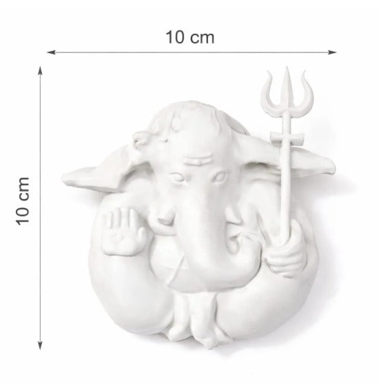 Divine Ganesh Idol with Powerful Shiva Shadow 