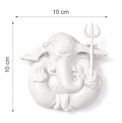 Divine Ganesh Idol with Powerful Shiva Shadow 