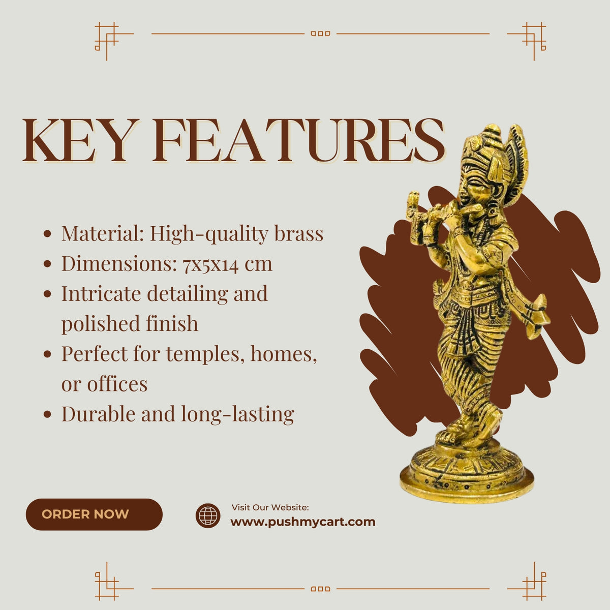Home Muralidhar Brass Idol - PUSHMYCART