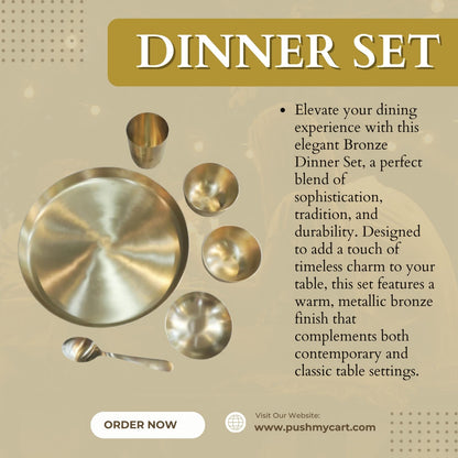 Bronze Dinner Set - PUSHMYCART