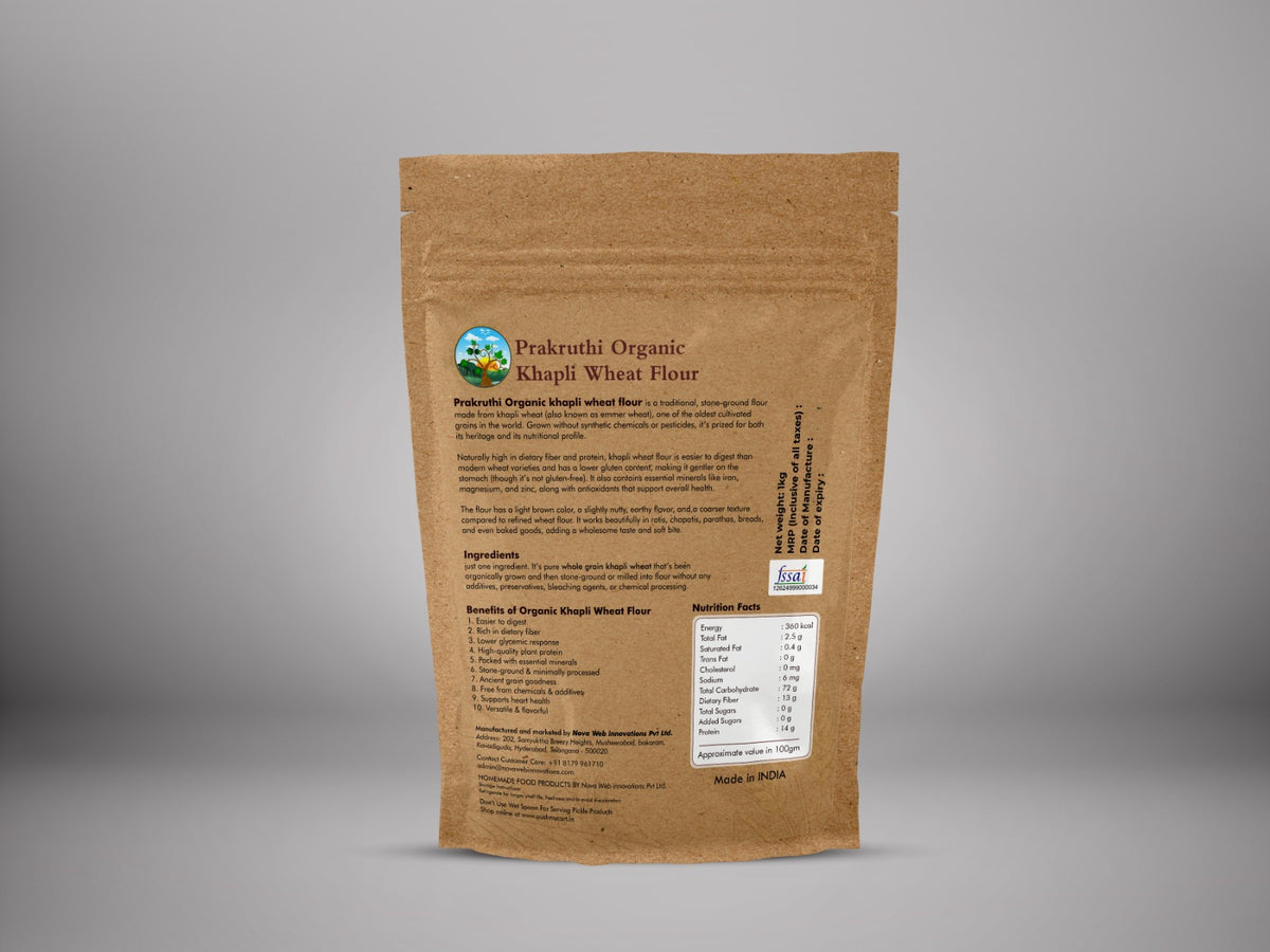 Organic Khapli Wheat Flour