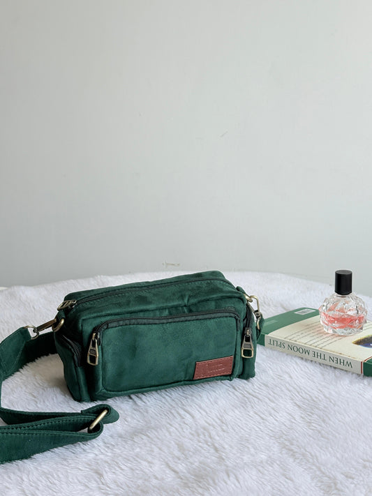 Juttix Suede Beauty Sling Bag for Women image