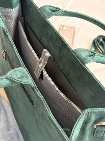 Juttix Maple Green Leaf Tote Bag for Women image