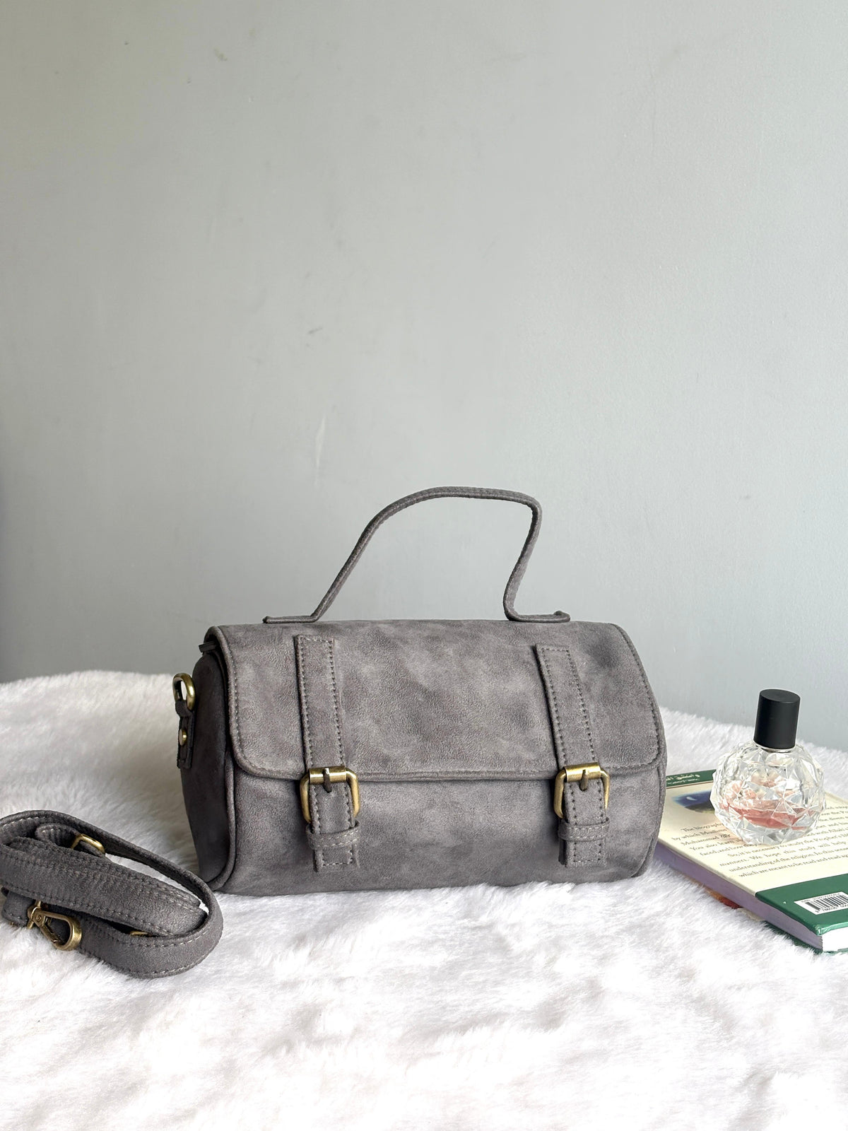 Juttix Suede Drum Bag for Women image
