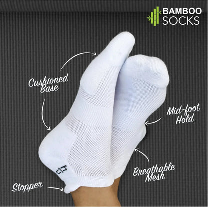 Heelium Bamboo Women Ankle Socks - 3 Pairs