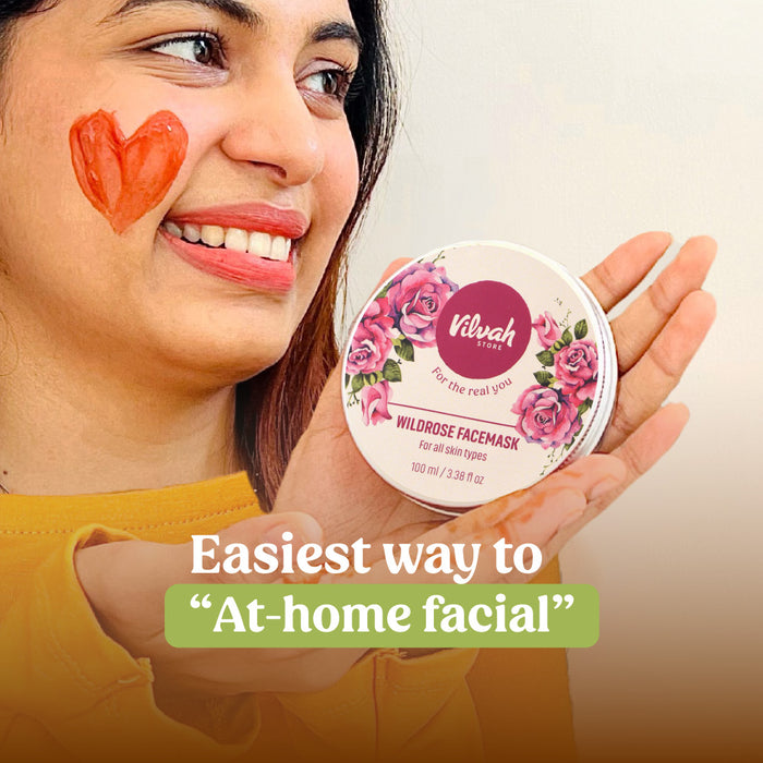 Vilvah Store Wild Rose Face Mask