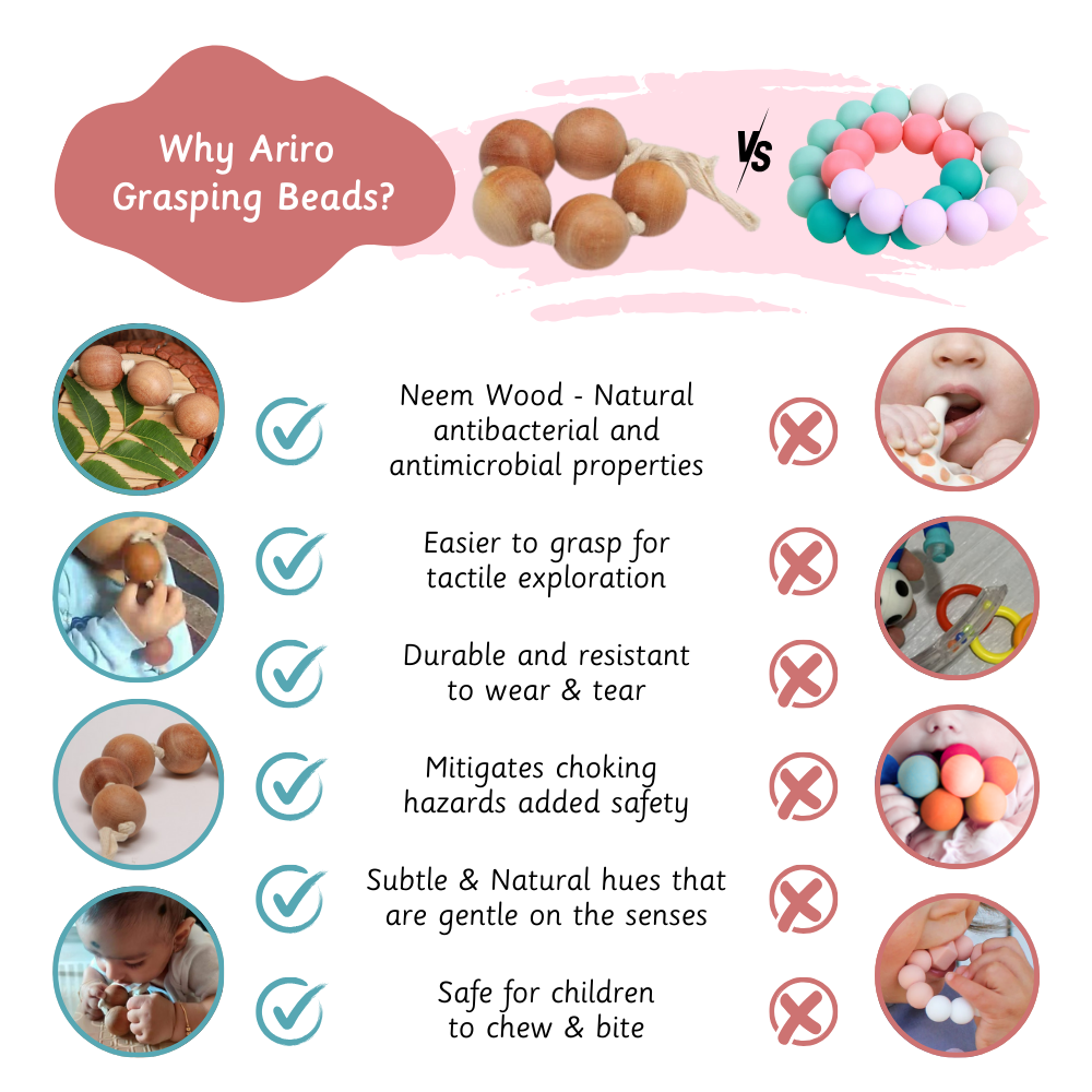 Ariro Toys Wooden Grasping beads