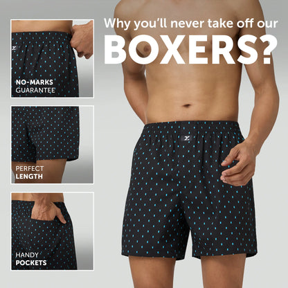 XYXX Astor Lounge Inner Boxers Boxy Black - view 2