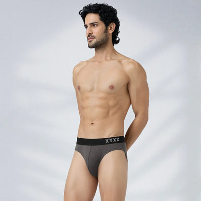 XYXX Pace Cotton Rib Briefs Charcoal Grey - view 5